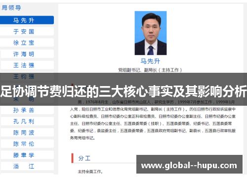 足协调节费归还的三大核心事实及其影响分析